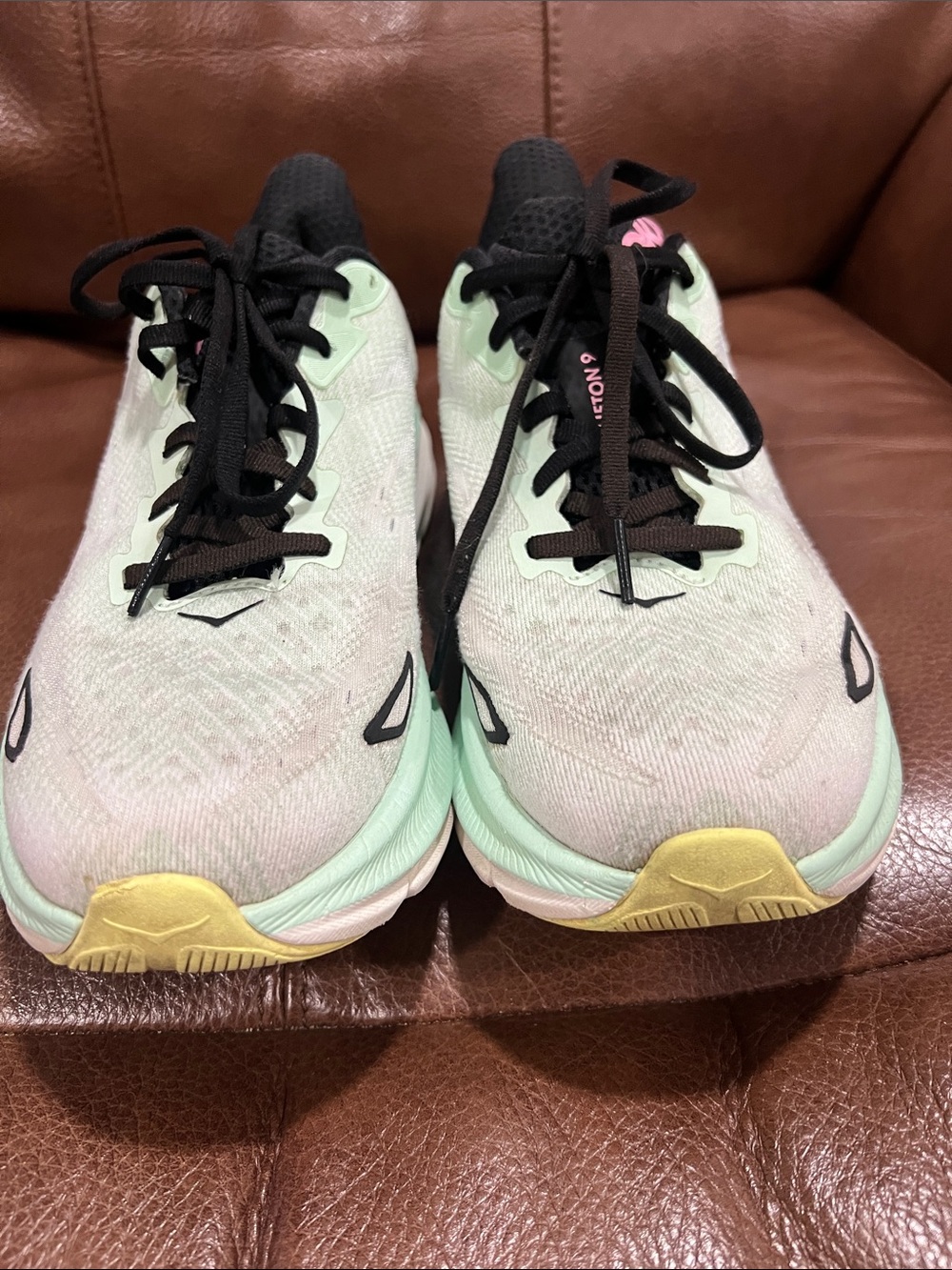 Hoka Mint, Pink & Black Women's Cushioned Running Sneakers - Picture 9 of 15